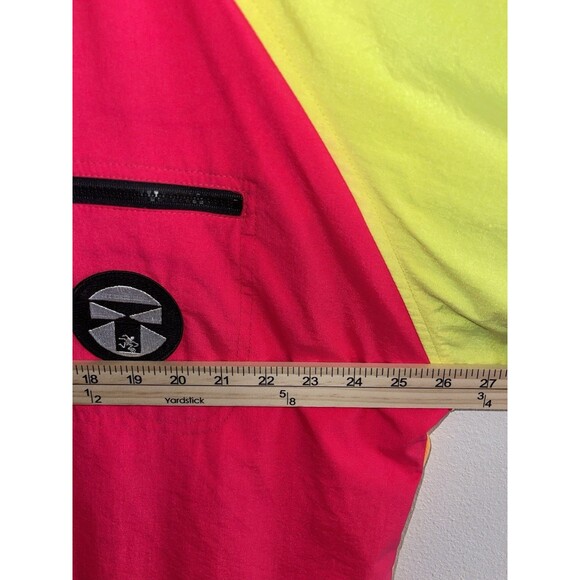 VTG 80’s Neon Ocean Pacific OP Pull Over Jacket Performance Board Wear Size M - Picture 14 of 14